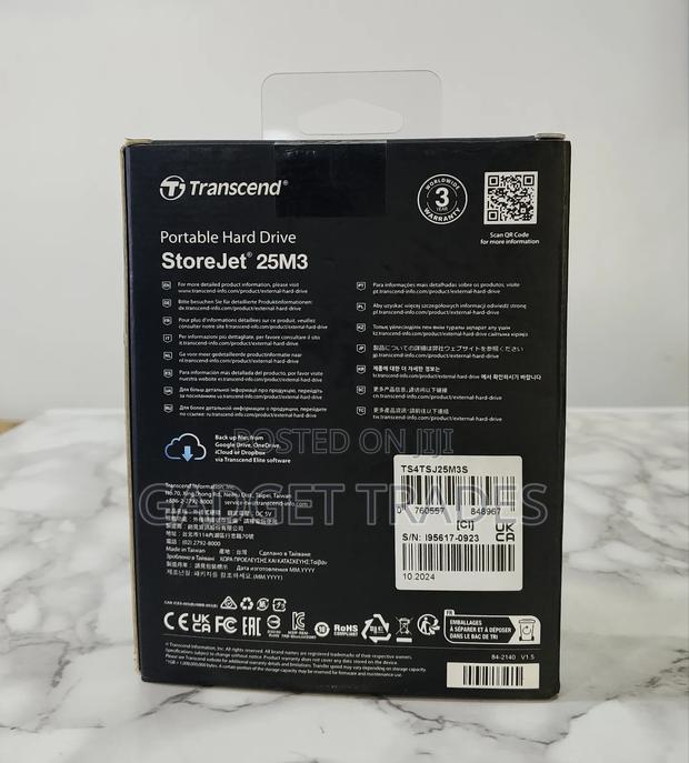 Transcend Storejet 25m3 4tb Portable Hdd - thumbnail 3