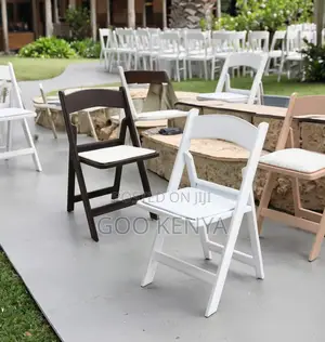 Home Chair; Multi-Purpose White Folding Chair for Outdoor Indoor Use