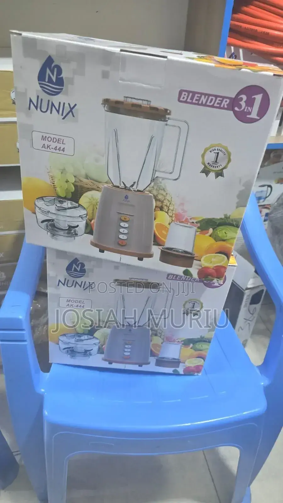 Nunix Ak-444 350w 3 in 1 Blender, Grinder Chopper