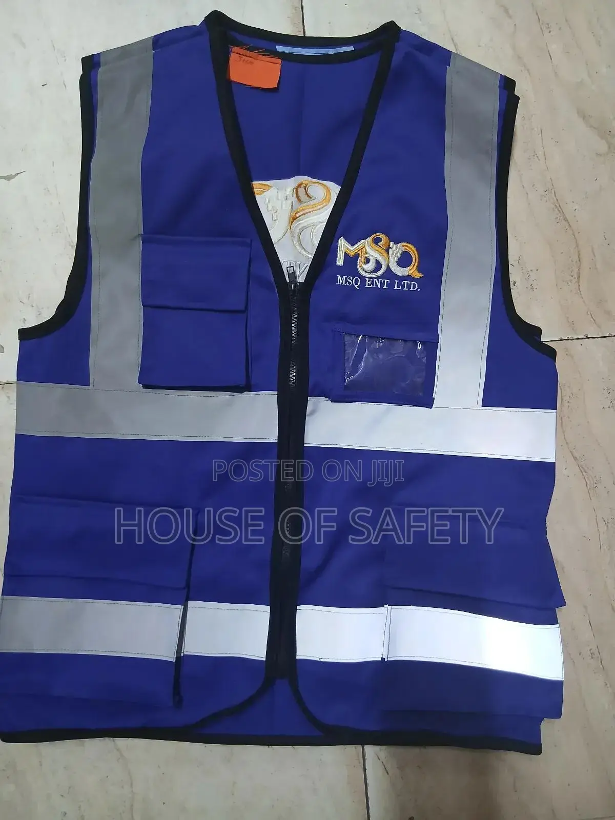 Branded Royal Blue Cotton Mission Jackets