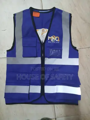 Branded Royal Blue Cotton Mission Jackets
