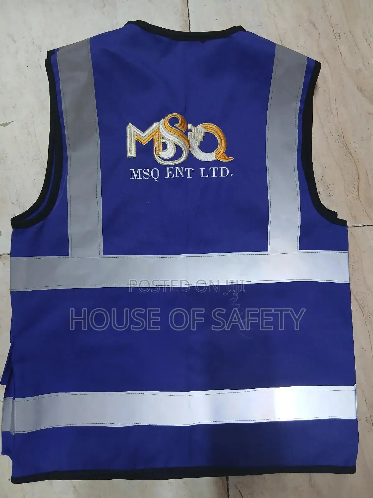 Branded Royal Blue Cotton Mission Jackets