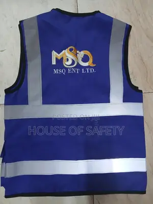 Branded Royal Blue Cotton Mission Jackets