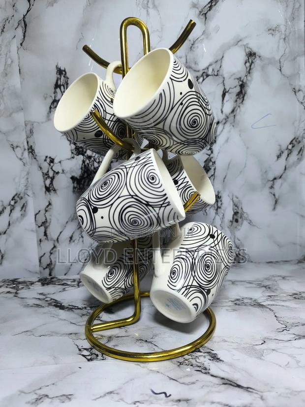 6pcs Ceramic 350ml Cups - main view