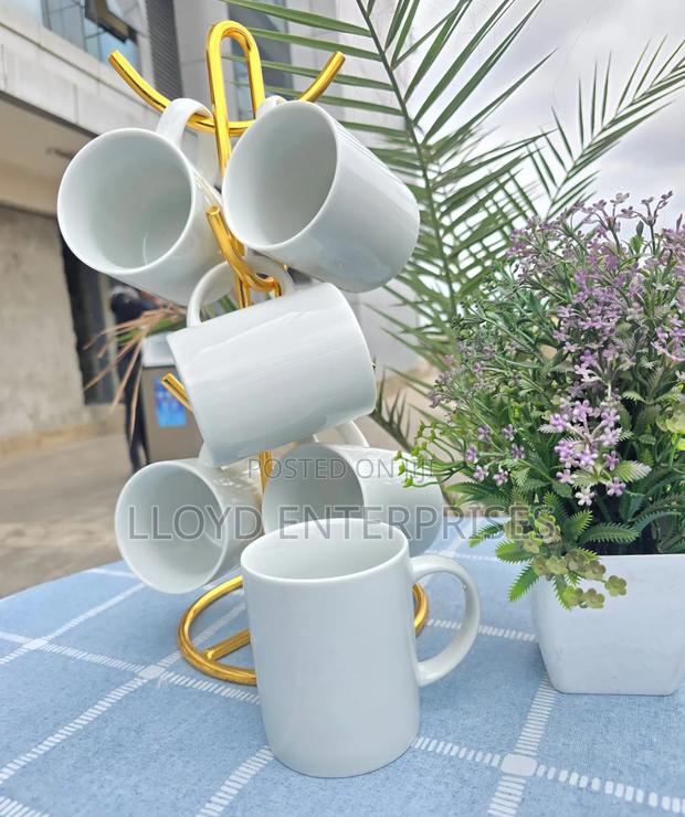 Pure White 300ml Ceramic Mugs - main view