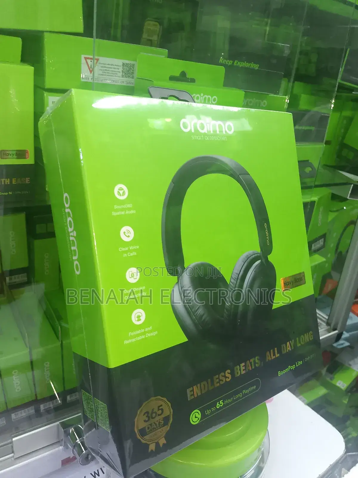Oraimo Headphones With Noise Reduction Mechanism