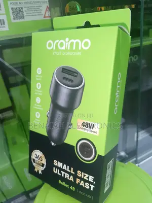 Car Phone Charger 48 Watts Oraimo Fast Charger