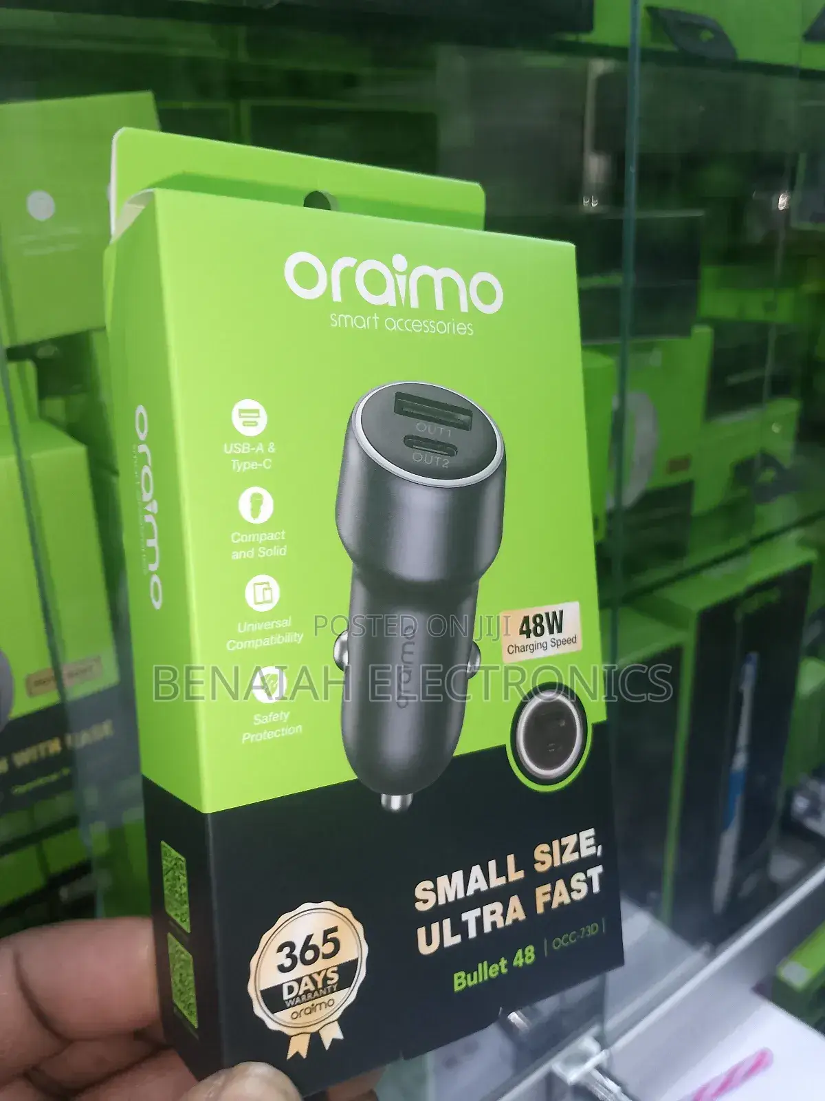 Car Phone Charger 48 Watts Charging Speed 5a Type C Charging Cable