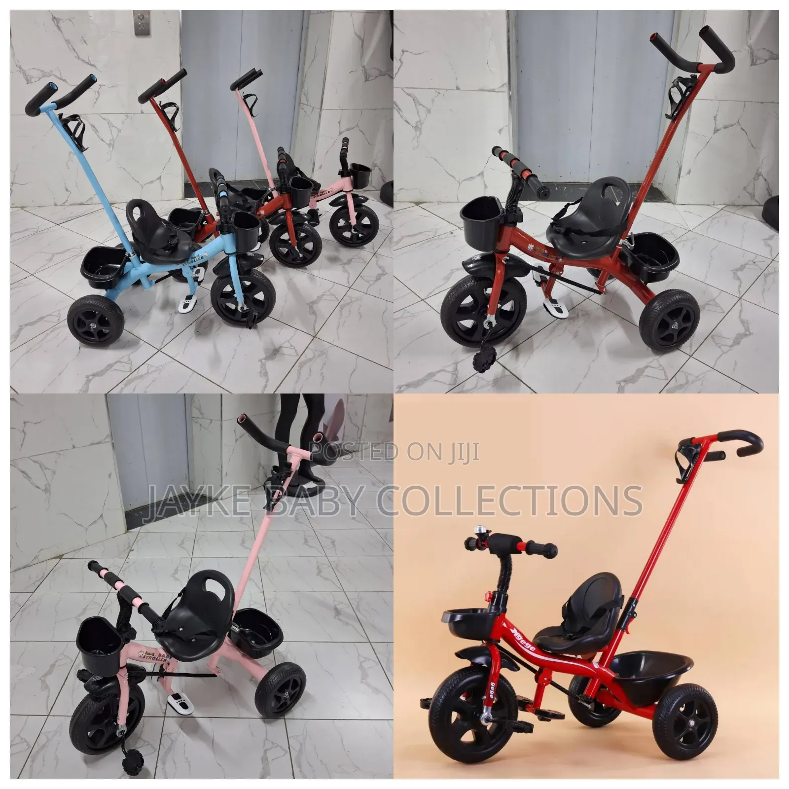 Kids Tricycle With Push Handle – Black Friday Deal