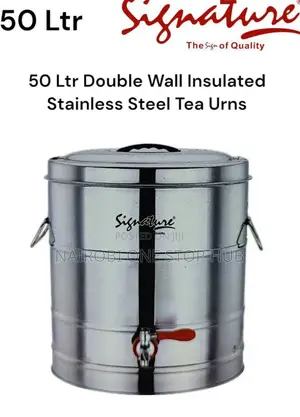 Signature 50 LTR Double Wall Insulated Stainless Steel Tea Urn.