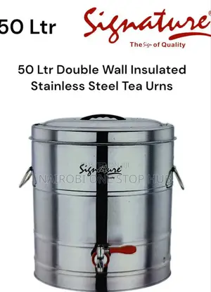50 LTR Double Wall Insulated Stainless Steel Tea Urn 2 PCS in Box
