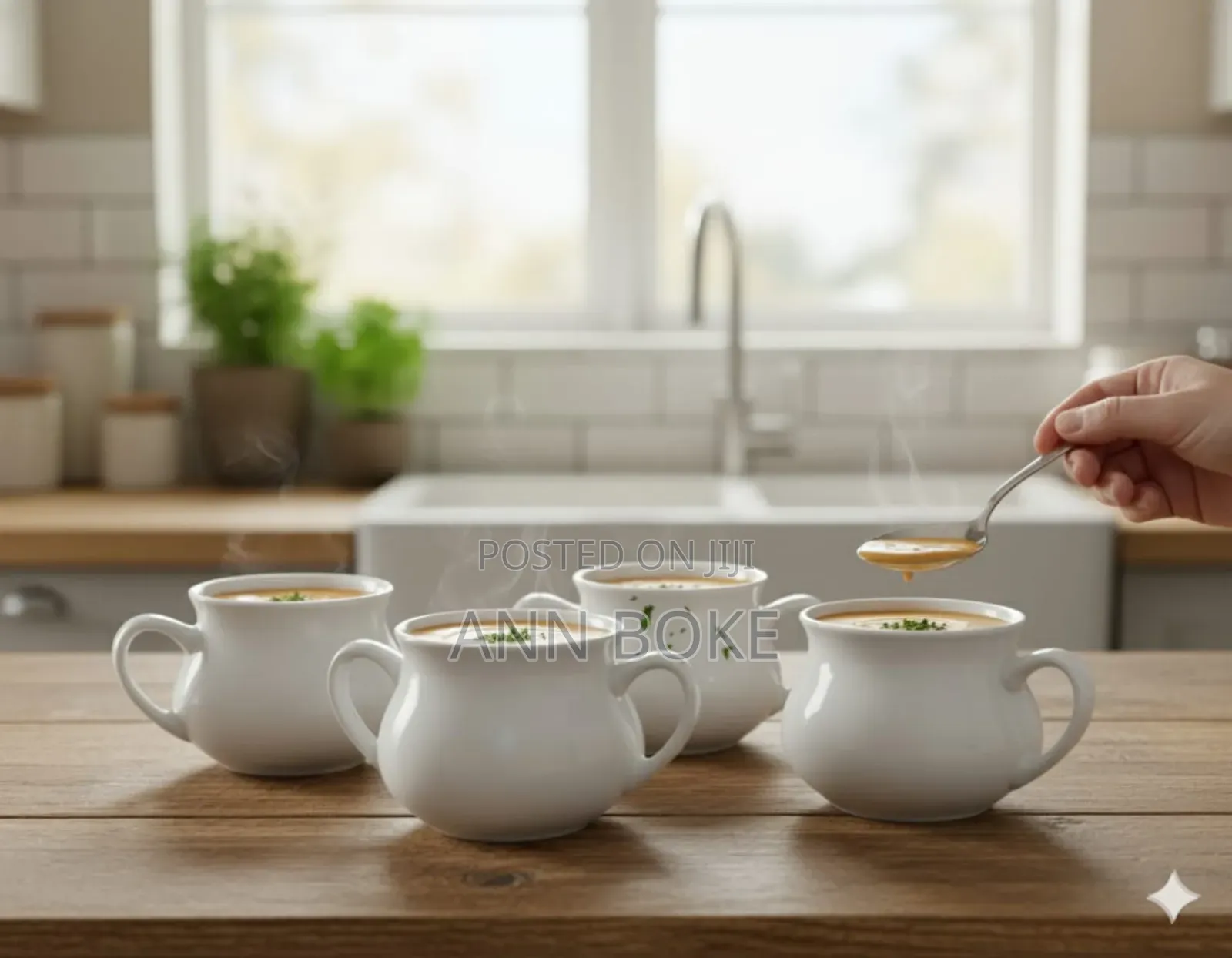 Ceramic Soup Pot Cup With 2 Handles* 
Material:Ceramic