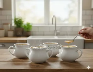 Ceramic Soup Pot Cup With 2 Handles* 
Material:Ceramic