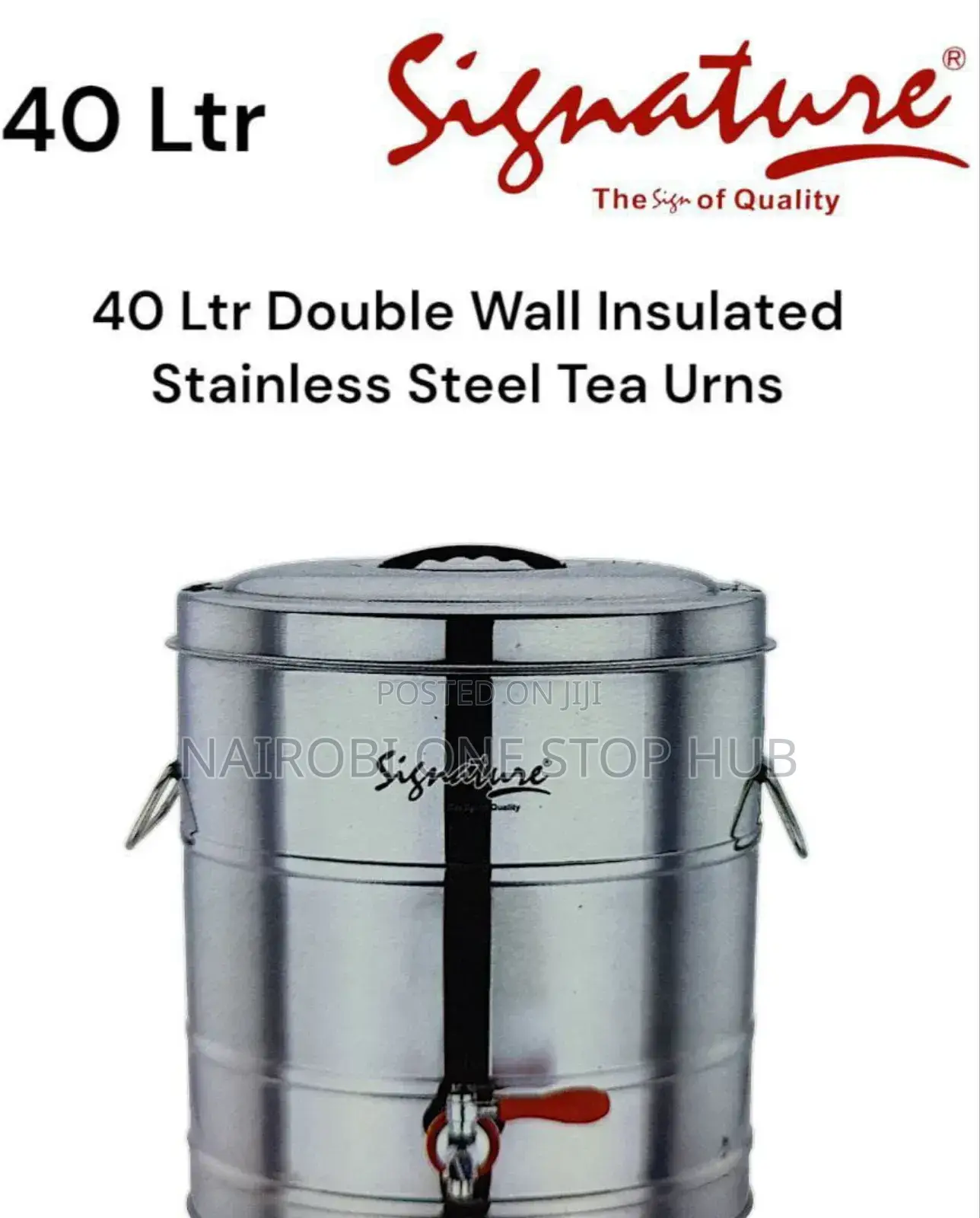Signature 40l Stainless Steel Tea Urn