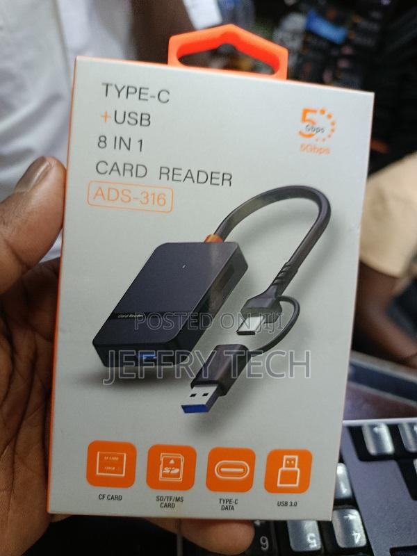 Usb C Usb3.0 Card Reader 8 in Memory Card Reader Adapter for Ms Usb3.0 - main view