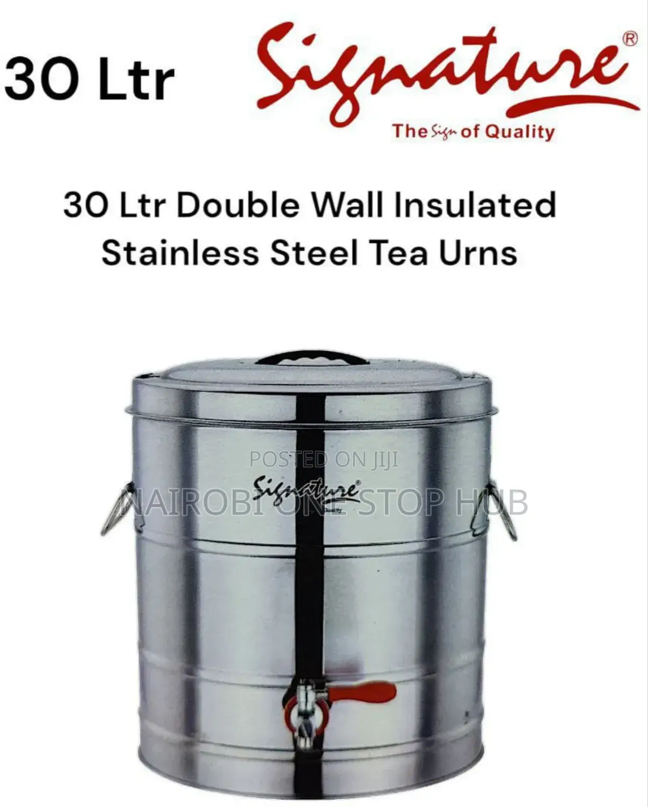 Signature 30l Stainless Steel Tea Urn