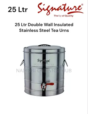 25 LTR Double Wall Insulated Stainless Steel Tea Urn