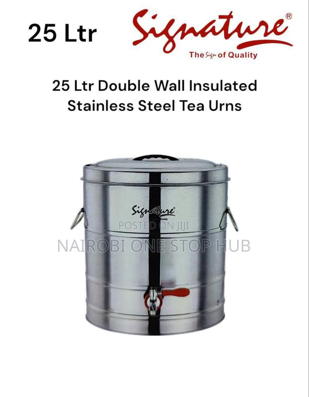 25 LTR Double Wall Insulated Stainless Steel Tea Urn