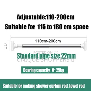 Clothes Hanger, Retractable Rod, Curtain Steel Rod, Adjustable