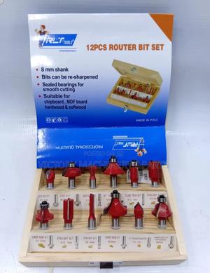 12pcs Router Bit Set 8mm - thumbnail 2