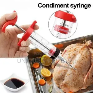 Barbecue Meat Syringe, Food Grade Stainless Steel Needle, Turkey Mar