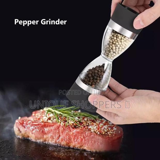 Manually Adjustable Thickness, Hour Glass 2 in 1 Dual Salt Pepper Mie - thumbnail 3