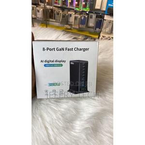 Gan 380w 8 Port Usb Smart Charging Station for Multiple Devices at On - thumbnail 2