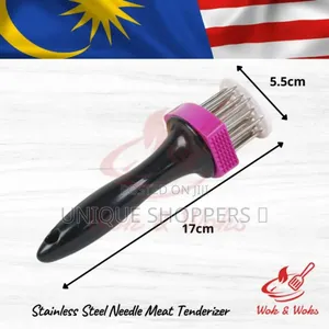 2 in 1 Meat Tenderizer Tool, 21 Stainless Steel Meat Tenderizer Needle
