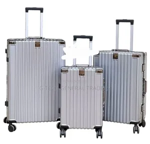 3 In 1 Managerial Aliminium Flame Zippless Suitcase Travel Bag