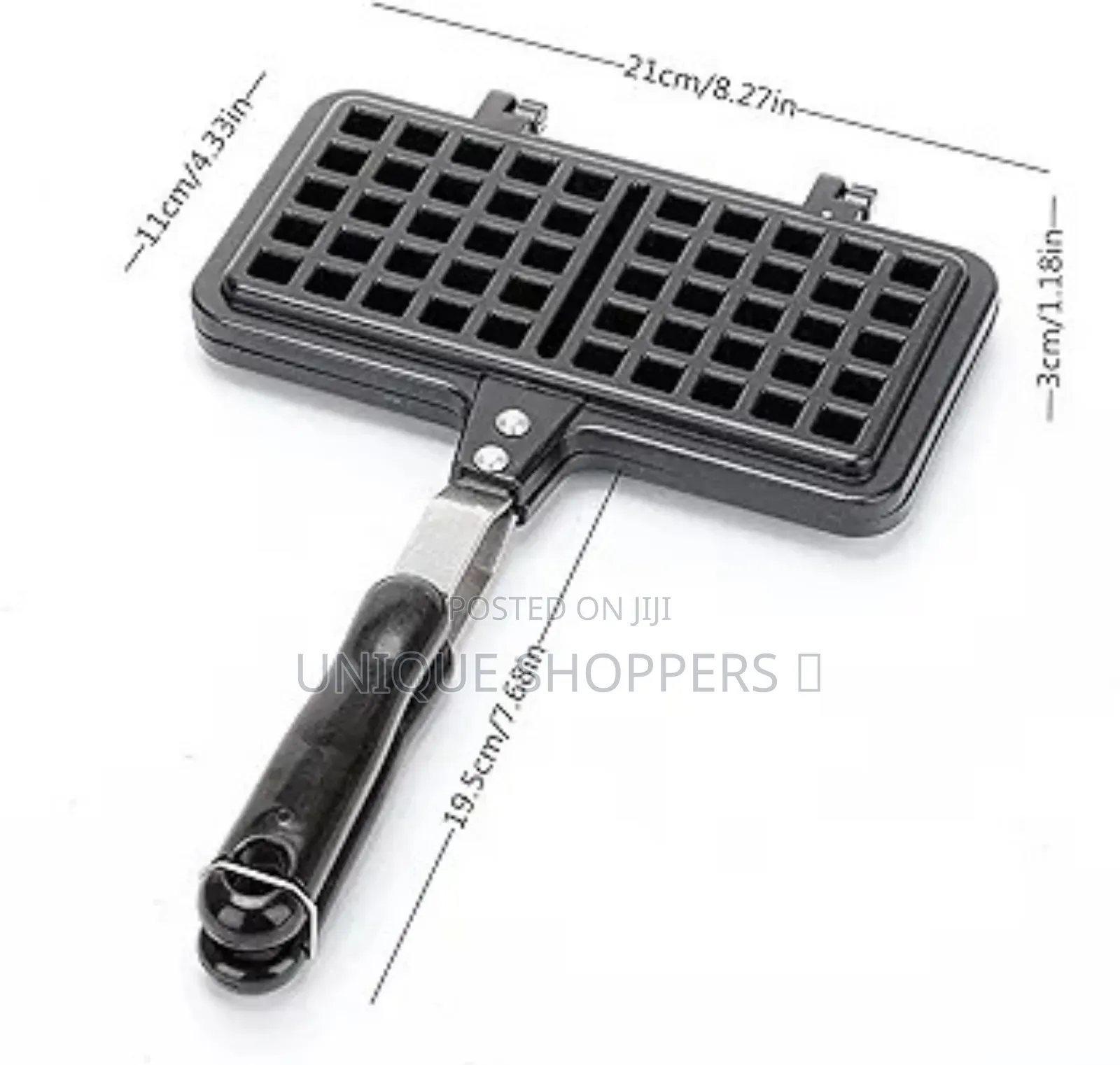 Non Stick Waffle Pan,Waffle Maker,Food Mold Pot, With Insulated Handle