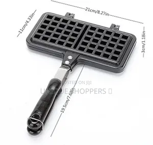 Non Stick Waffle Pan,Waffle Maker,Food Mold Pot, With Insulated Handle