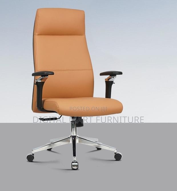 Revolving Pu Leather Manager High Back Chair