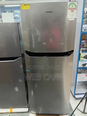 Tornado 304l Double Door Refrigerator – Silver