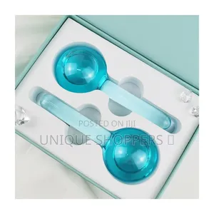 2pcs Ice Globes For Facials Massage Tool Set, Face Roller Cooling Glit