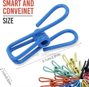10pcs Clips/Pegs Utility, 2 Inch Rubber Coated Pegs/Clips Color