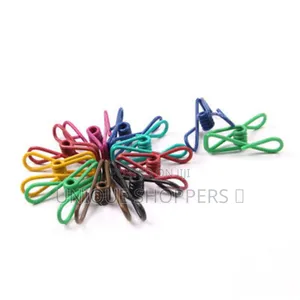 10pcs Clips/Pegs Utility, 2 Inch Rubber Coated Pegs/Clips Color
