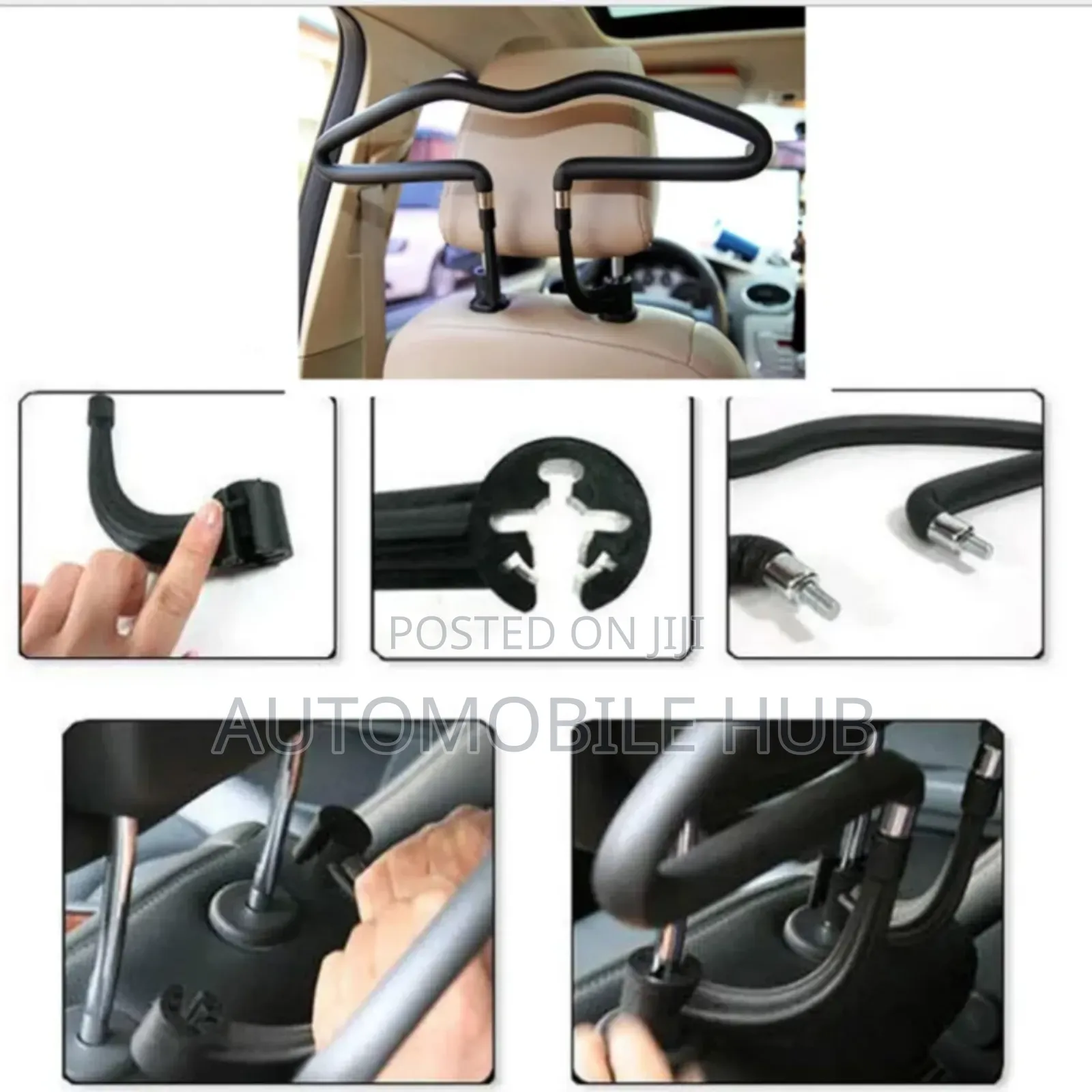 Premium Universal Car Coat Hanger –Strong, Durable Professional Look