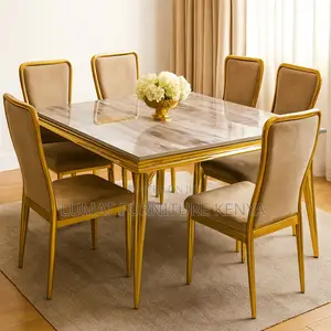 Golden Modern Dining Set