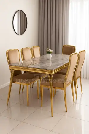 Golden Modern Dining Set