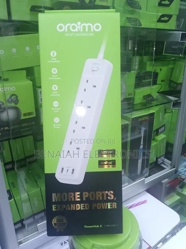 Oraimo Extension Cable With Two Meter Power Cord - thumbnail 2