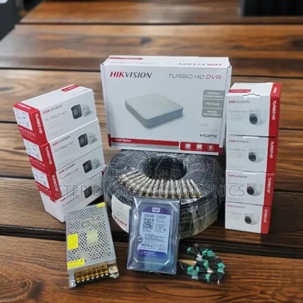 8 Hikvision 2mp CCTV Kit With Smartphone Live View and Cloud Backup