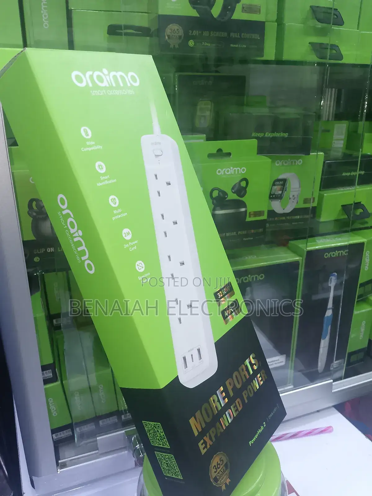 Oraimo Extension Cable 2m Power Cord Cable