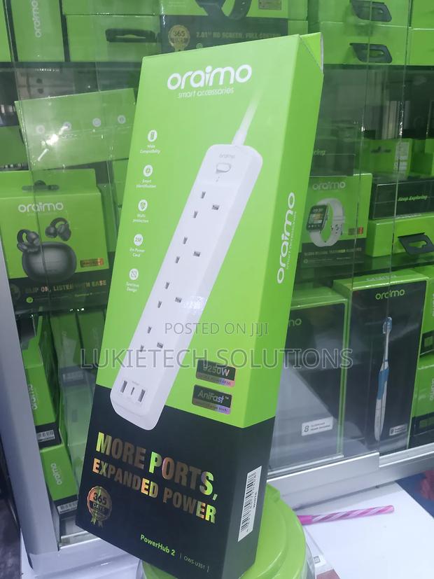 Oraimo Extension Cable 3250w,2m Power Cord - main view