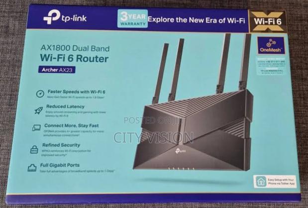 Tp-Link Ax1800 Dual Band Wifi 6 Router Tl-Archer Ax23