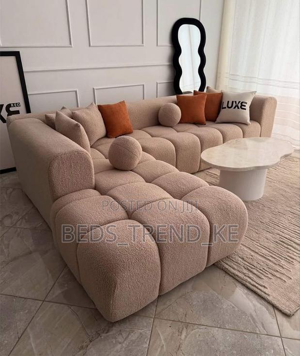 Dreamy Detailed 6 Seater Bubble L Sofa - main view