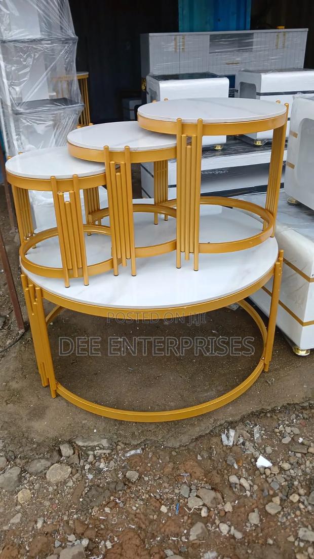 4 in 1 Executive Pure Marble Table - main view