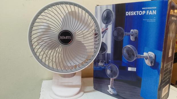 Rechargeable Desk Top Fan. Super Multi-Function Desktop Fan. - thumbnail 2