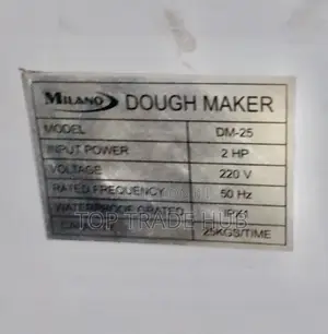 Milano Commercial Electric Dough Maker 25kg Per Batch - 2hp Motor