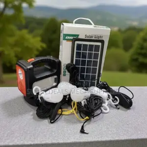 Dat at-9011b Solar Lighting System With Torch and 3w Led Bulbs