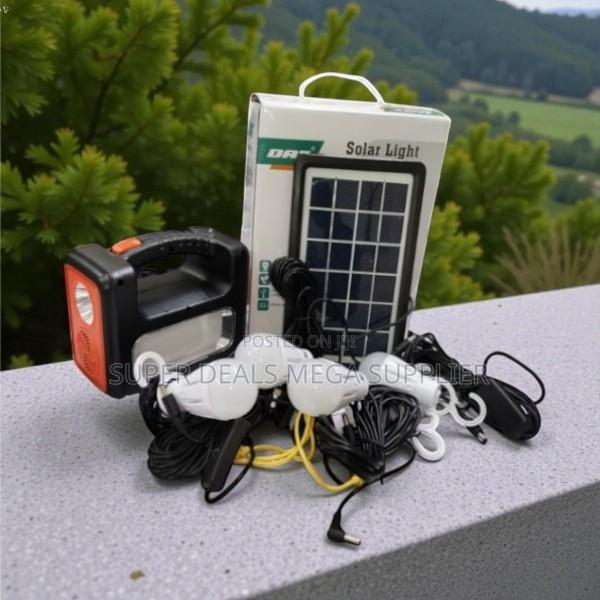 Dat at-9011b Solar Lighting Kit With Fm Radio and Led Bulbs